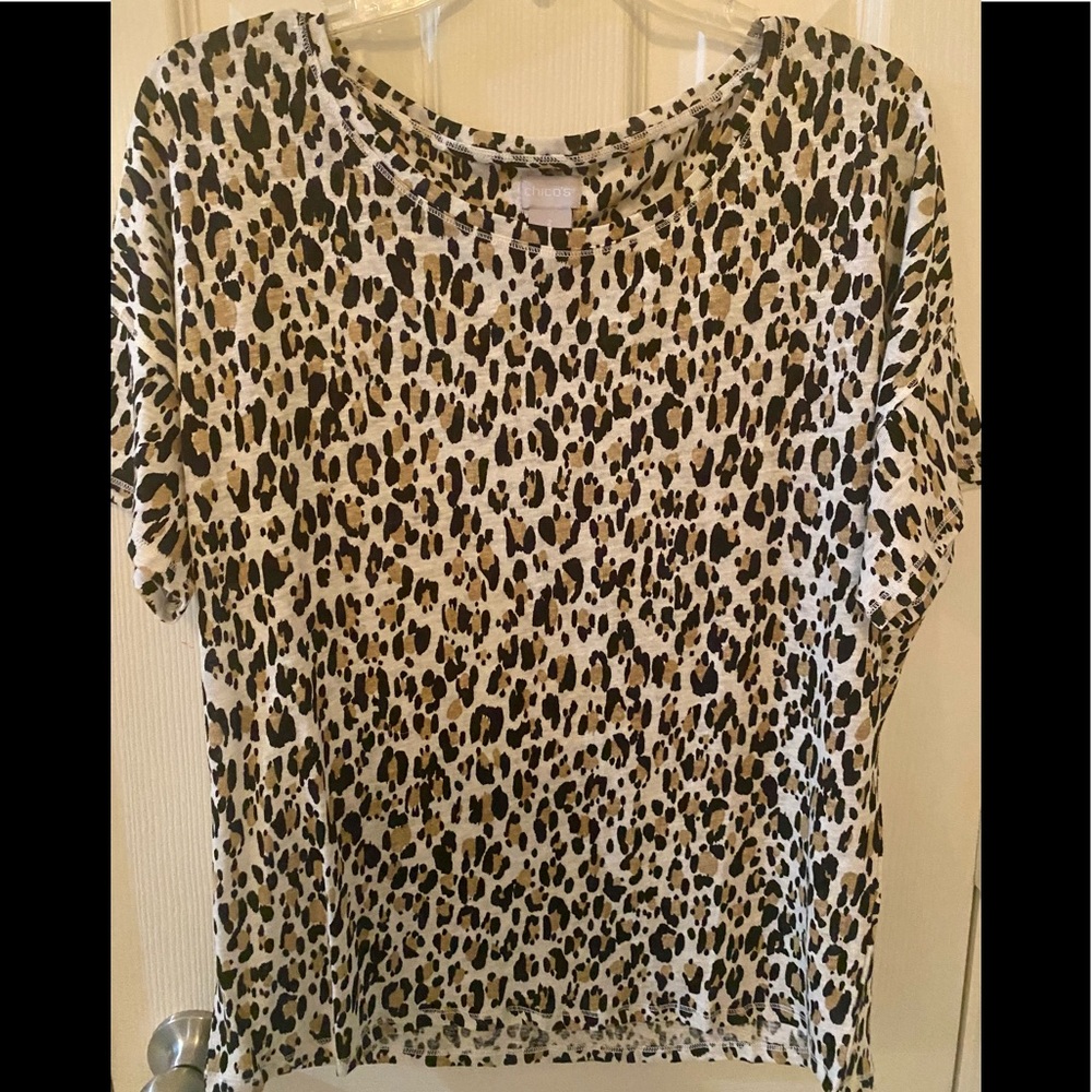 Women's Chico Top (Leopard Print)